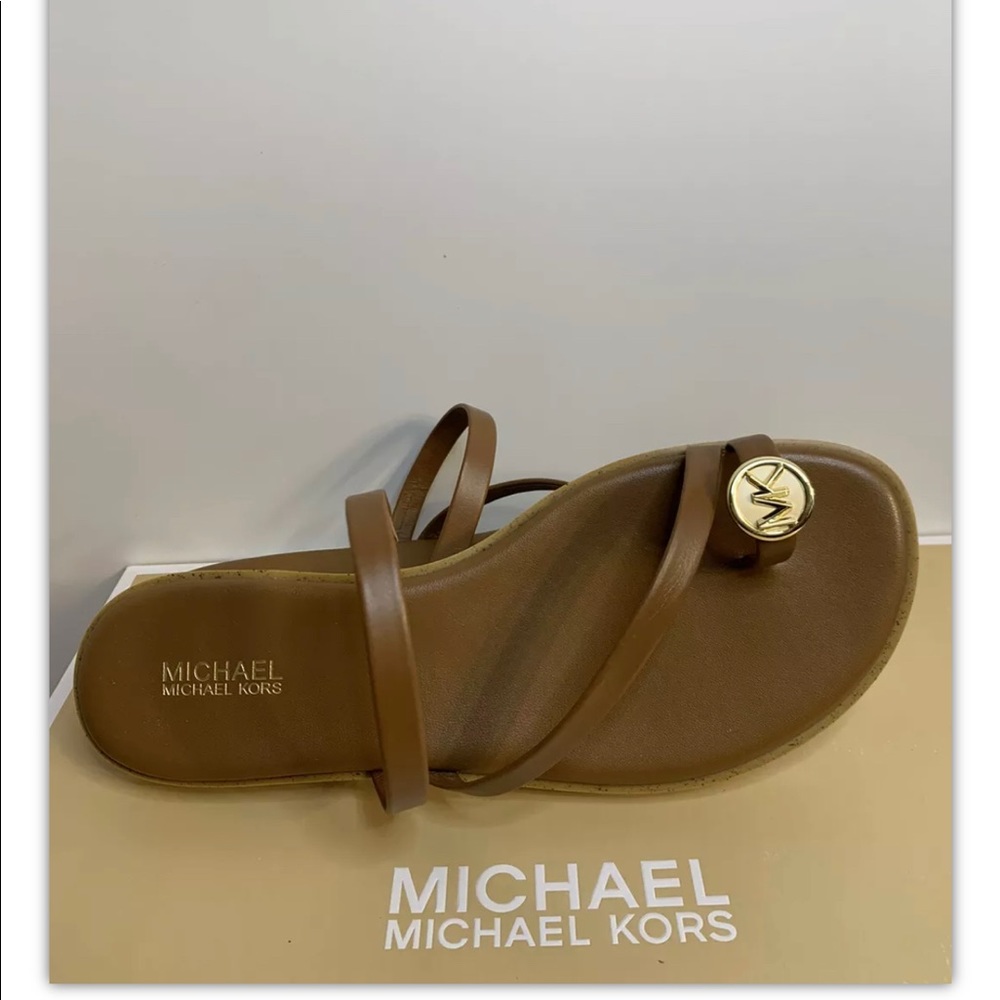 Brand New Michael Kors Letty Toe Ring Sandals - Picture 5 of 11